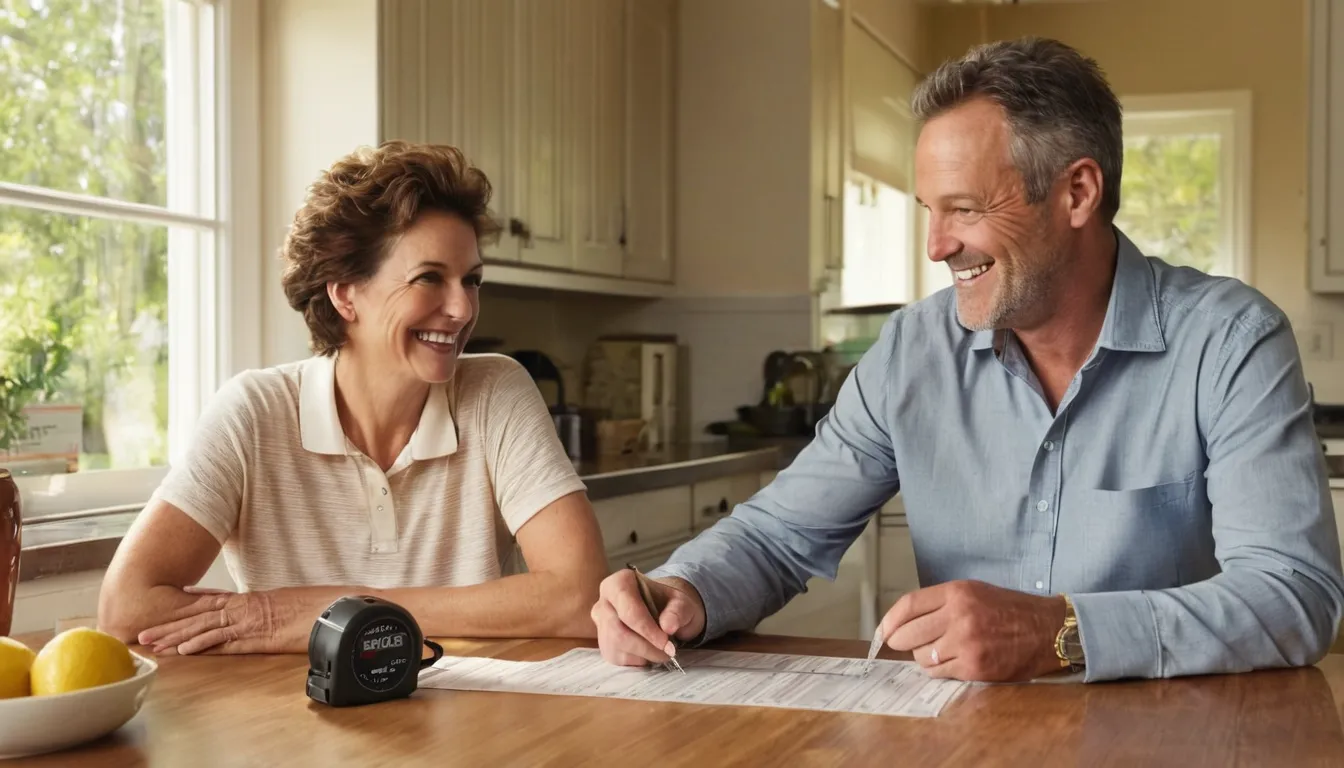 A provider reviewing bathroom plans with a homeowner in the New Castle area